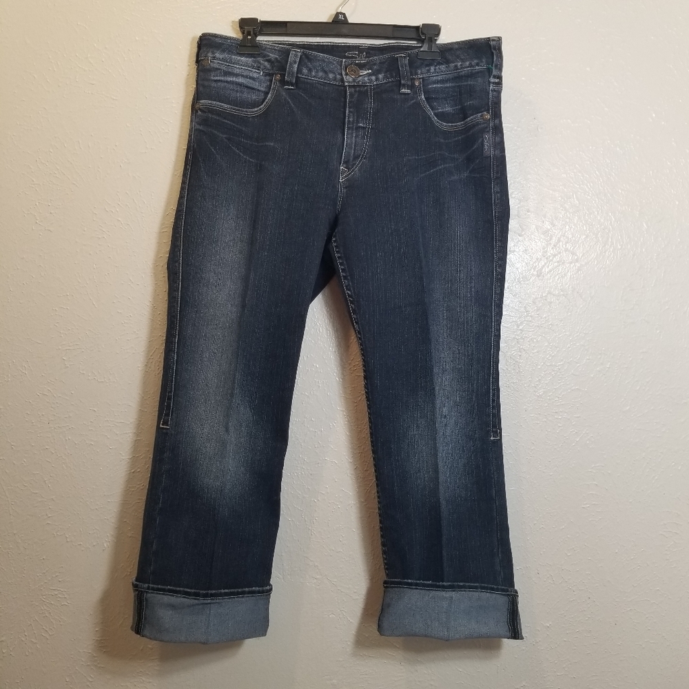 Silver SANTORINI Jean Capri Size 16